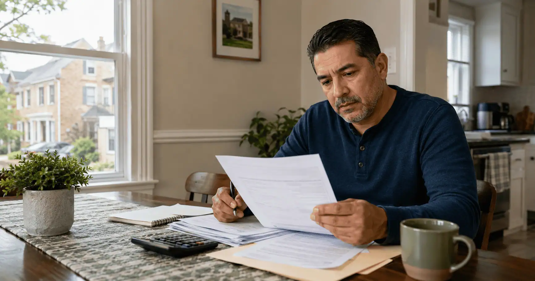 New York homeowner reviewing options to avoid foreclosure
