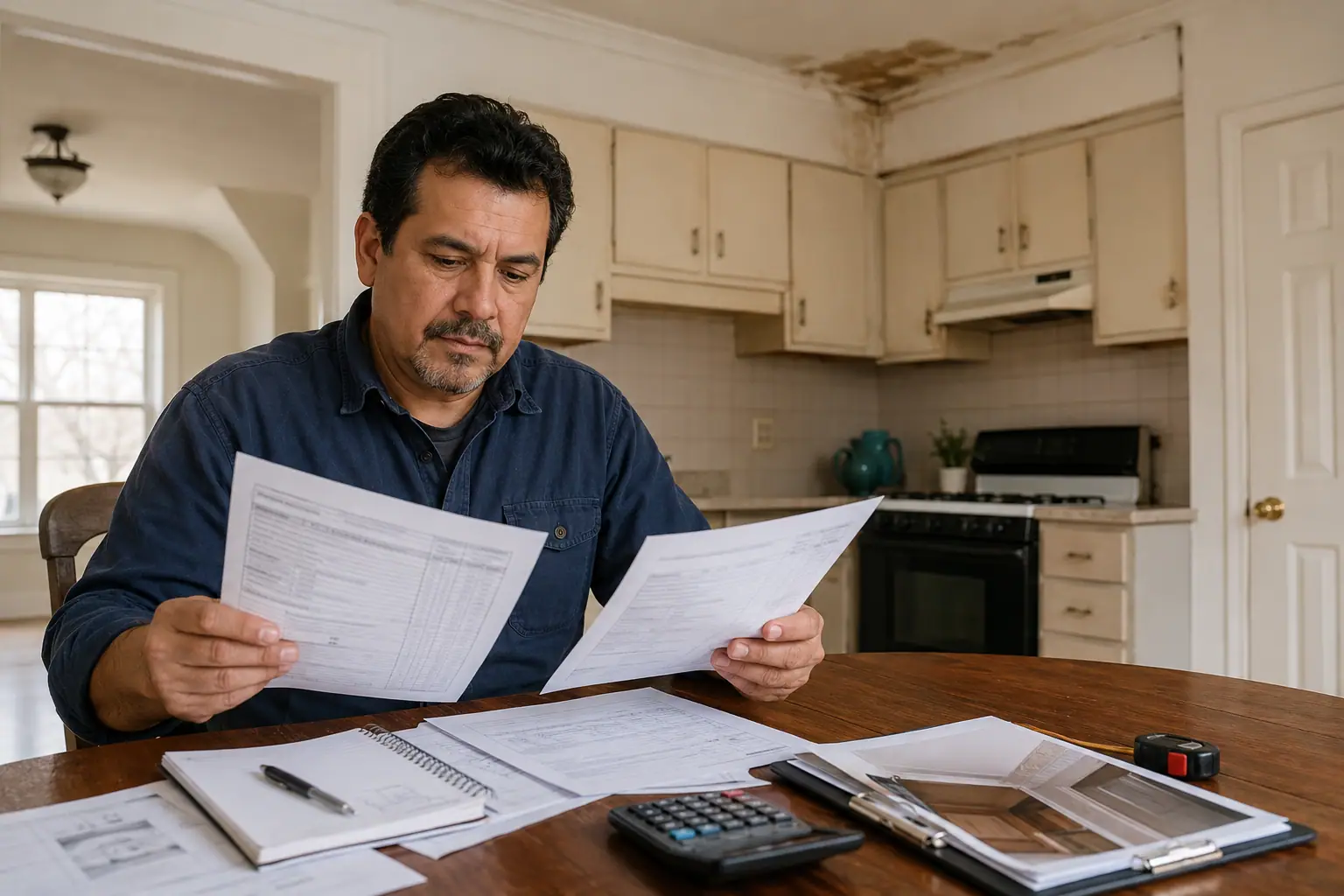 New York homeowner comparing repair costs before selling a house