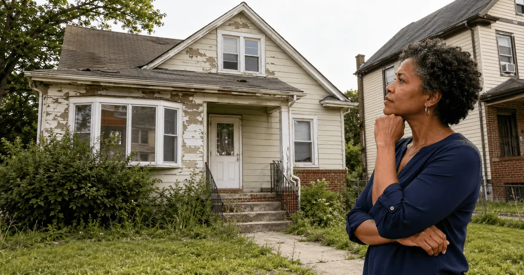 Homeowner deciding how to sell a New York house that needs repairs