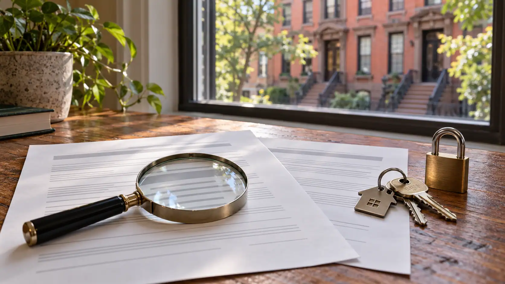 Homeowner and independent professional reviewing a written cash purchase offer in New York